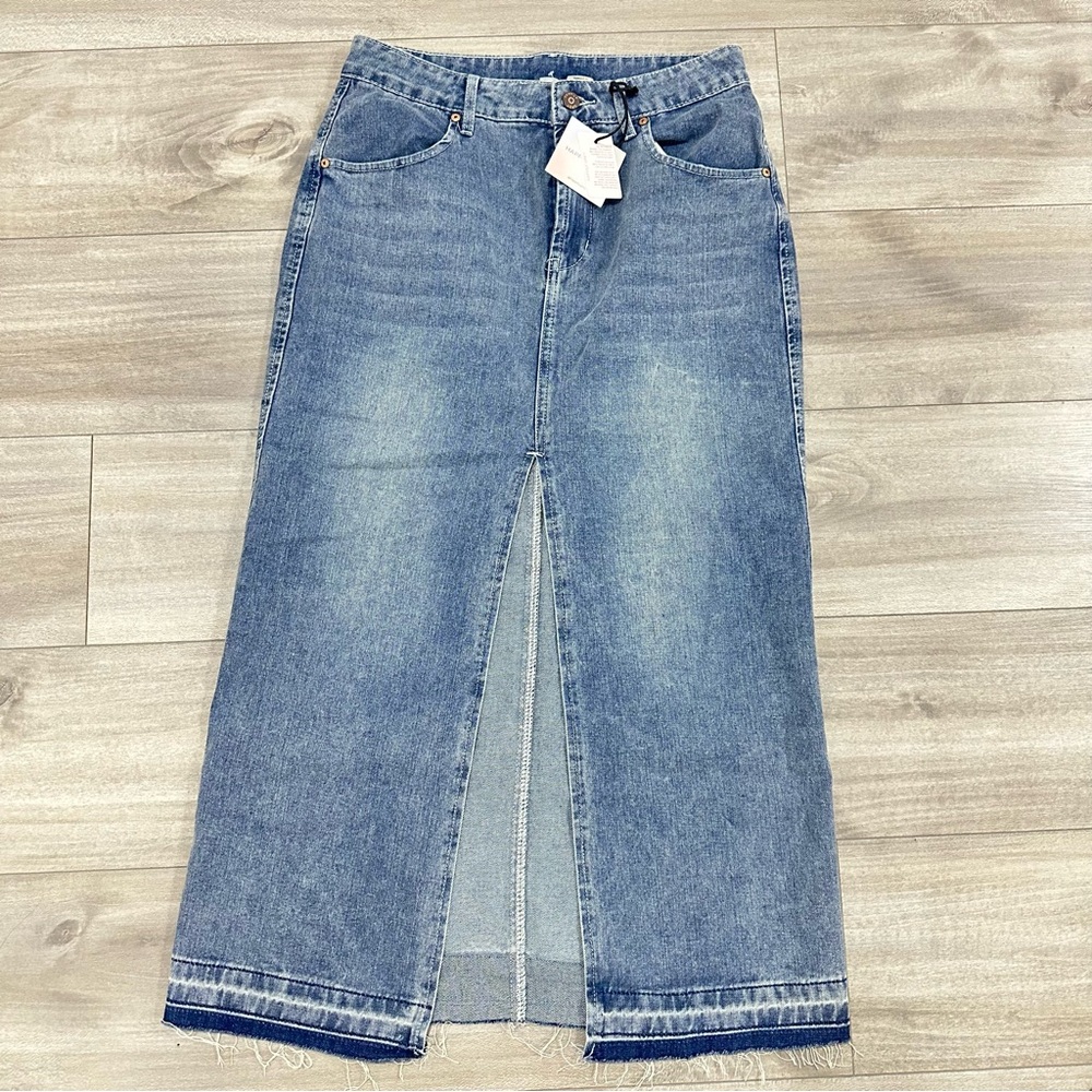 Denim Midi Skirt